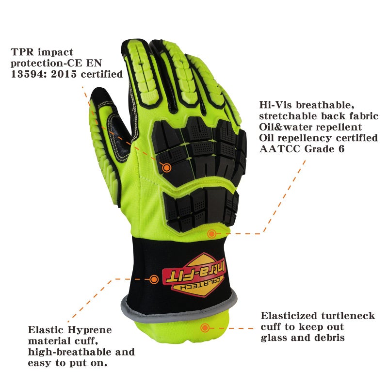 Intra-FIT Rescue 79315 Extrication Glove, Water-proof,Great barrier & liner retention. Super Dexterity 5, EN 388: 2016 3X44EP, Size L - Image 2